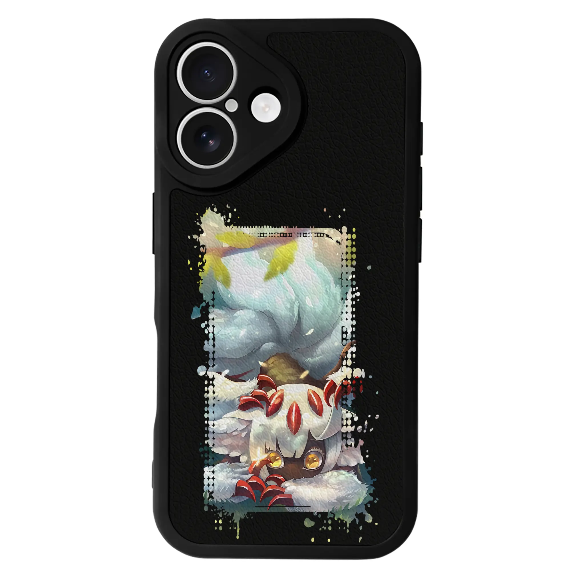 メイドインアビス グッズ,ファプタ - IPhone 16シリーズ対応 ・ シリコンスマホケース ・ レザー調 ・ 高精度フィット ・ 耐衝撃 ・ ワイヤレス充電対応 ・ 精密カット